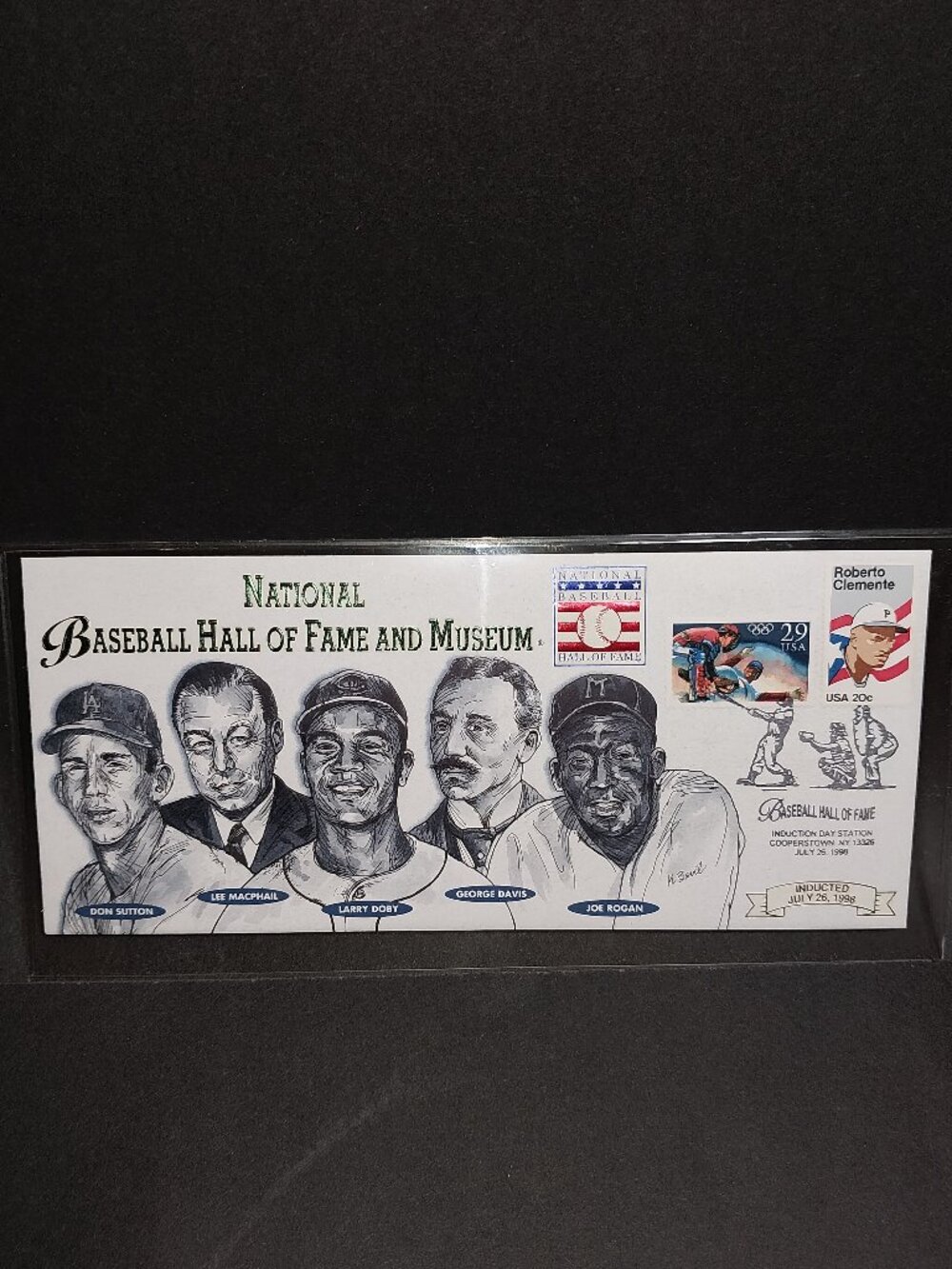 1998 Baseball HOF Induction FDC Envelope